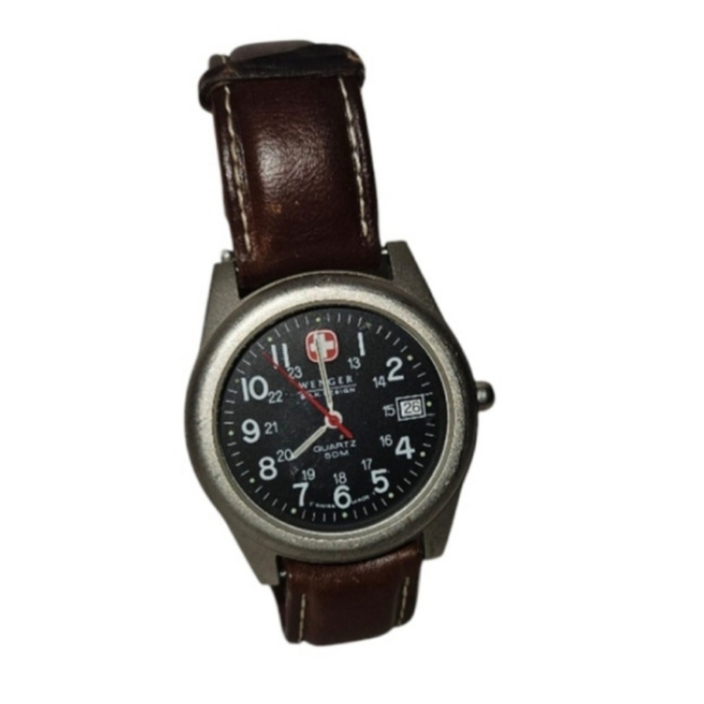 Vintage WENGER SAK DESIGN Swiss Made 50M Quartz Watch